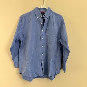 Abercrombie KIDS Button Down Shirt Boys Large Blue Long Sleeve